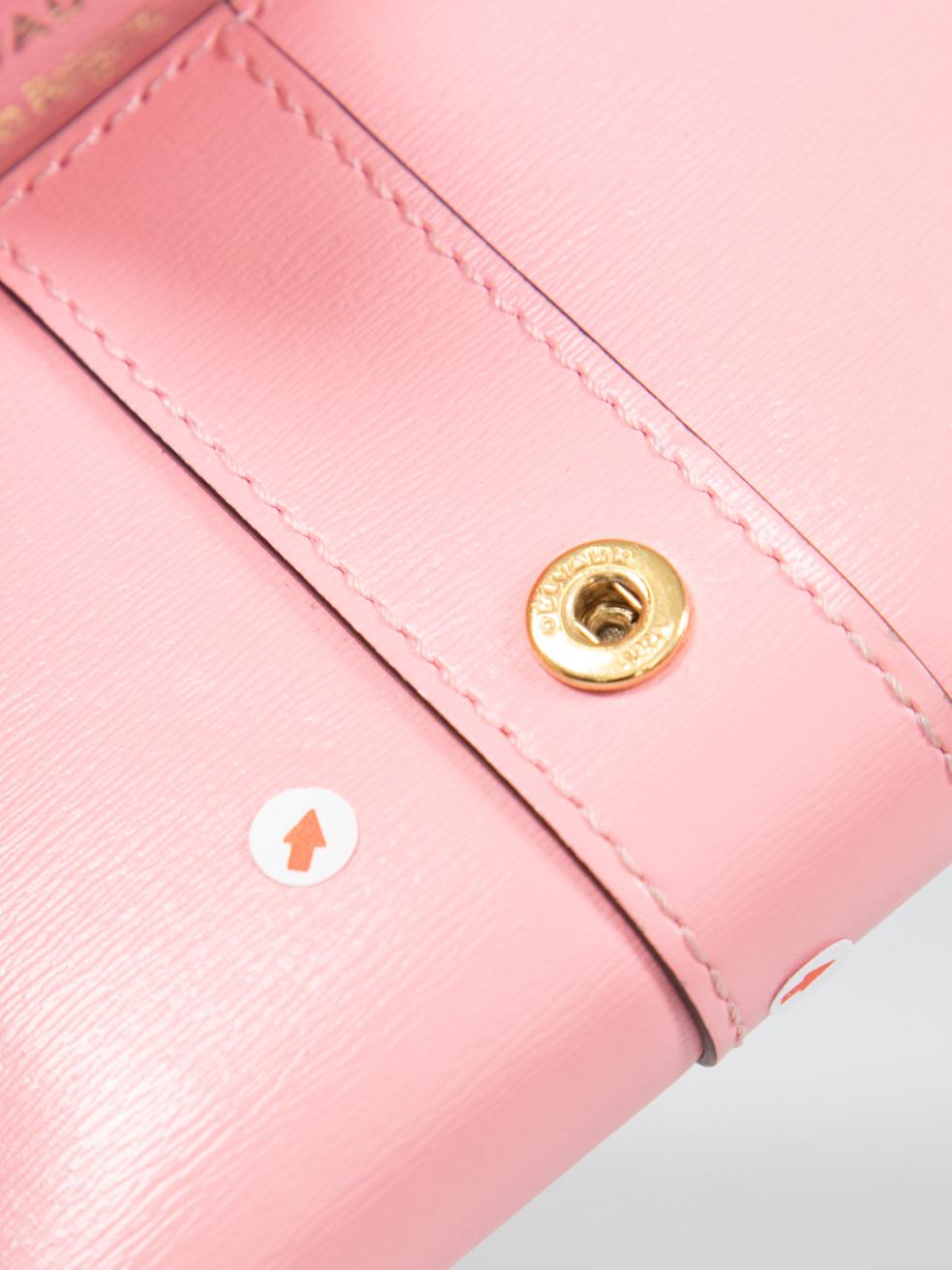 Delvaux Pink Leather Brillant Card Holder For Sale 3
