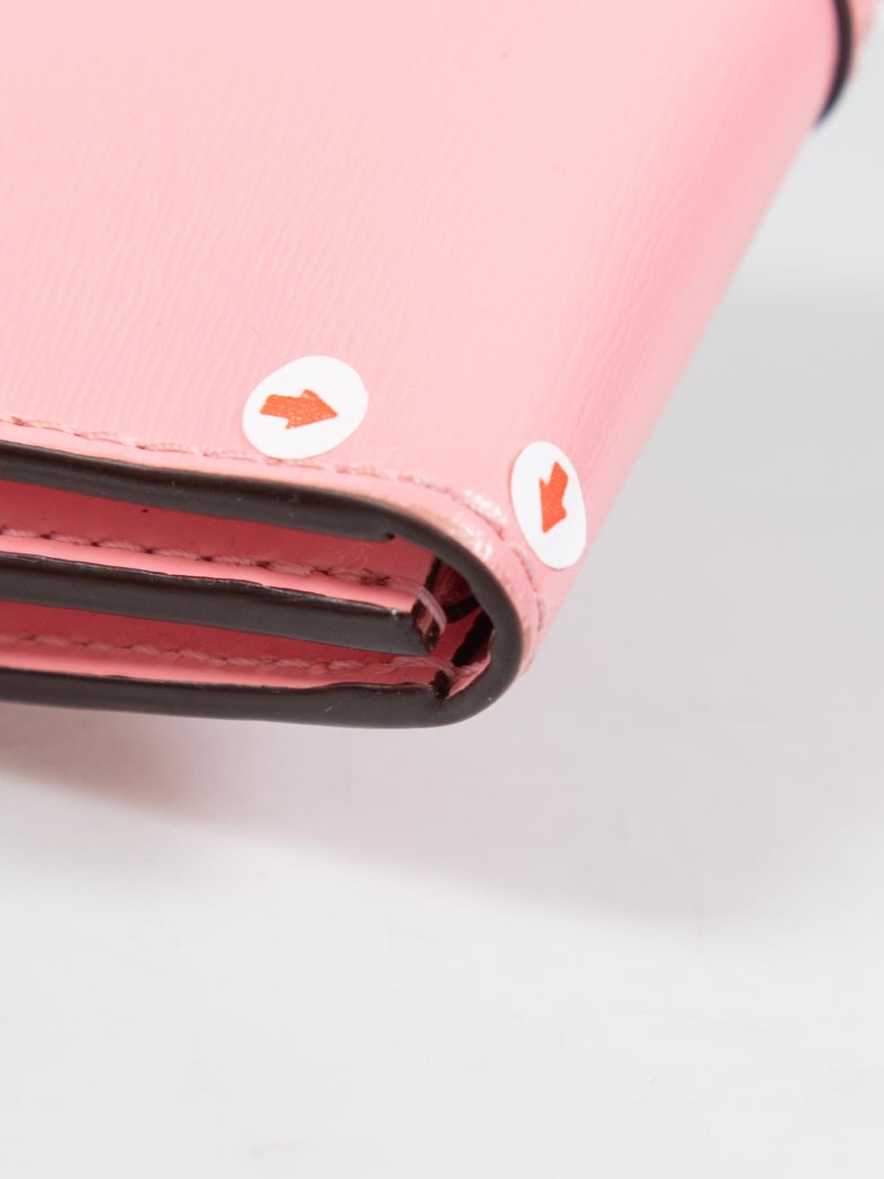 Delvaux Pink Leather Brillant Card Holder For Sale 4