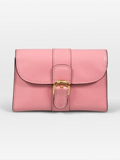 Delvaux Pink Leather Brillant Card Holder