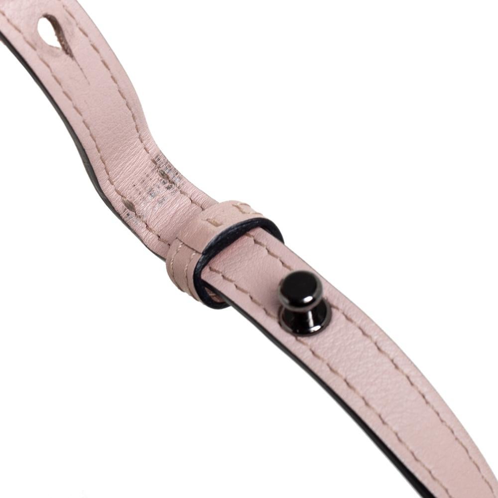 Delvaux Rosa Leder Mini Tempete Top Handle Tasche 3