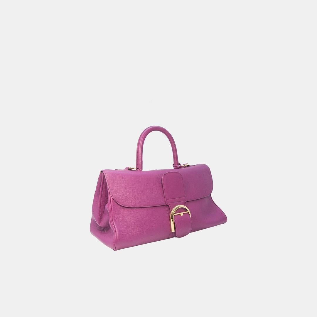 Women's or Men's Delvaux Purple Brilliant East WestLeather Tote Bag For Sale