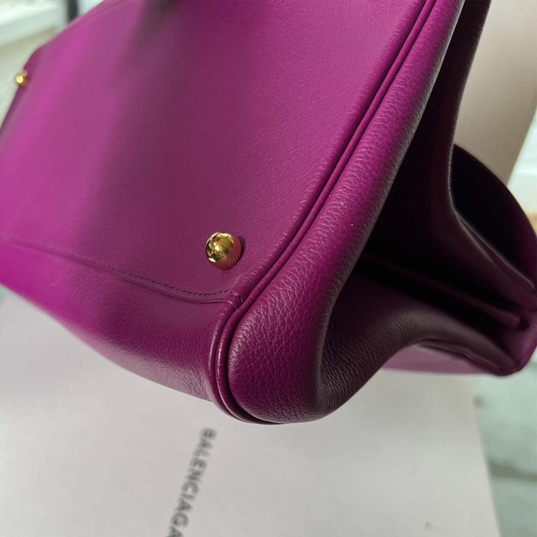 Delvaux Purple Brilliant East WestLeather Tote Bag For Sale 1