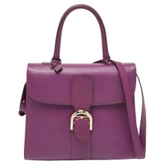 Sac à main Delvaux Brillant MM en cuir violet