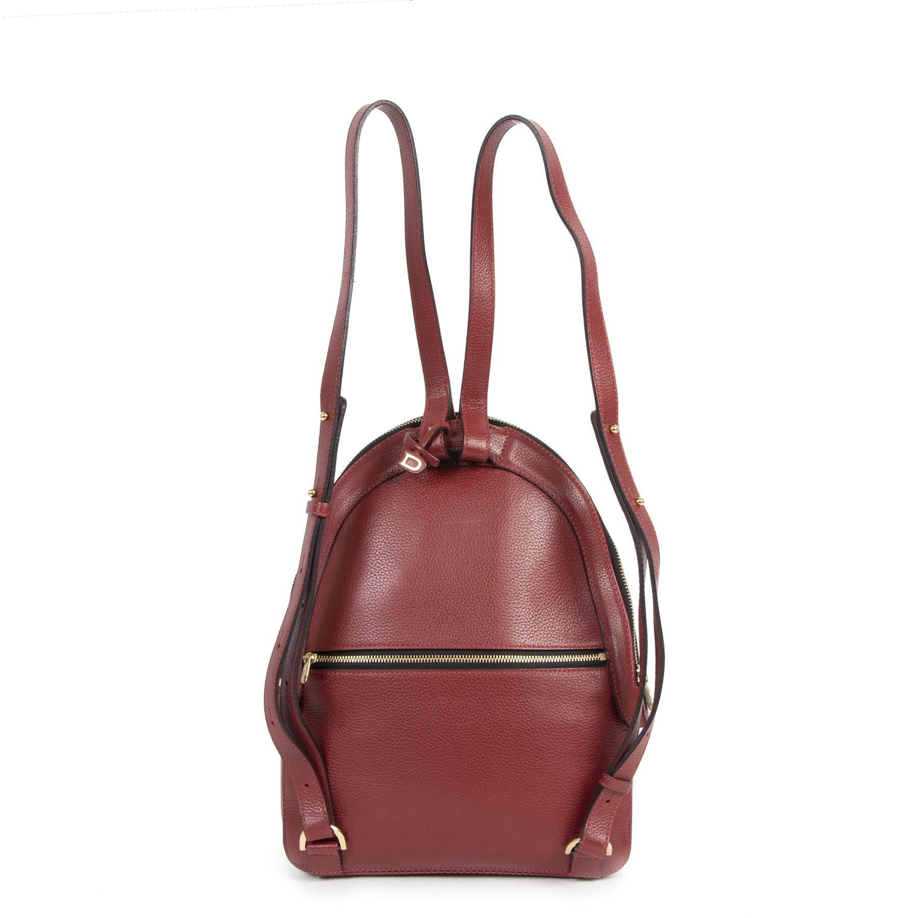 Brown Delvaux Red Azov Backpack