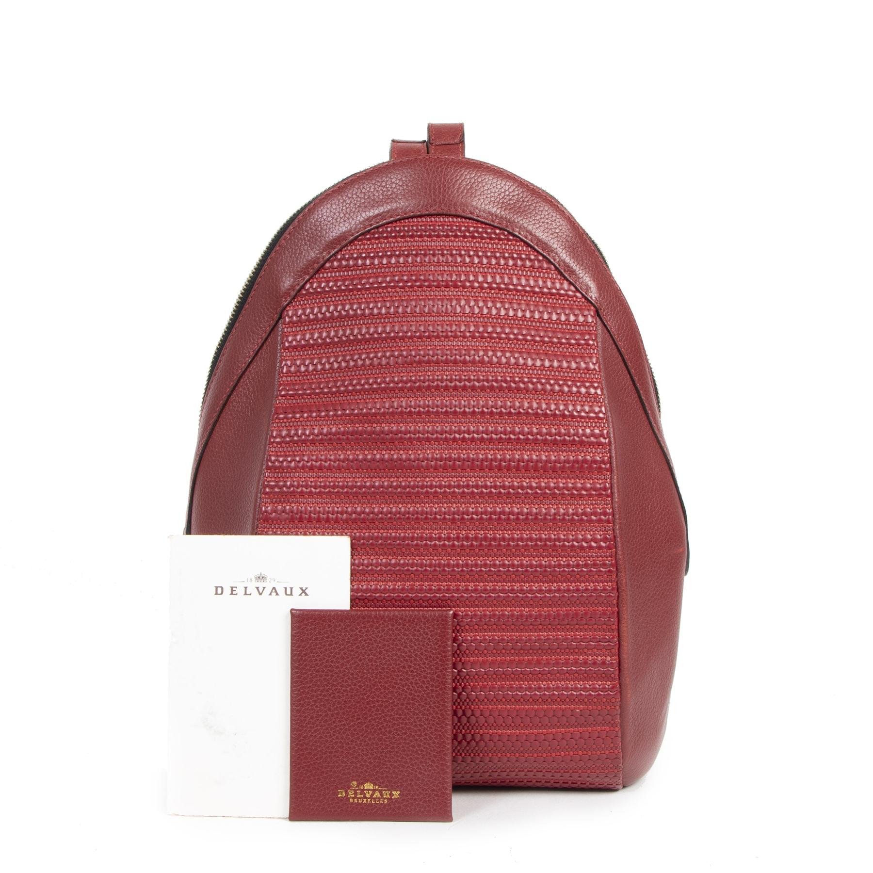 Women's or Men's Delvaux Red Azov Backpack