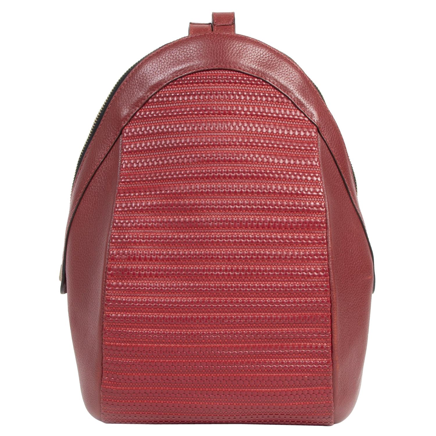 Delvaux Red Azov Backpack
