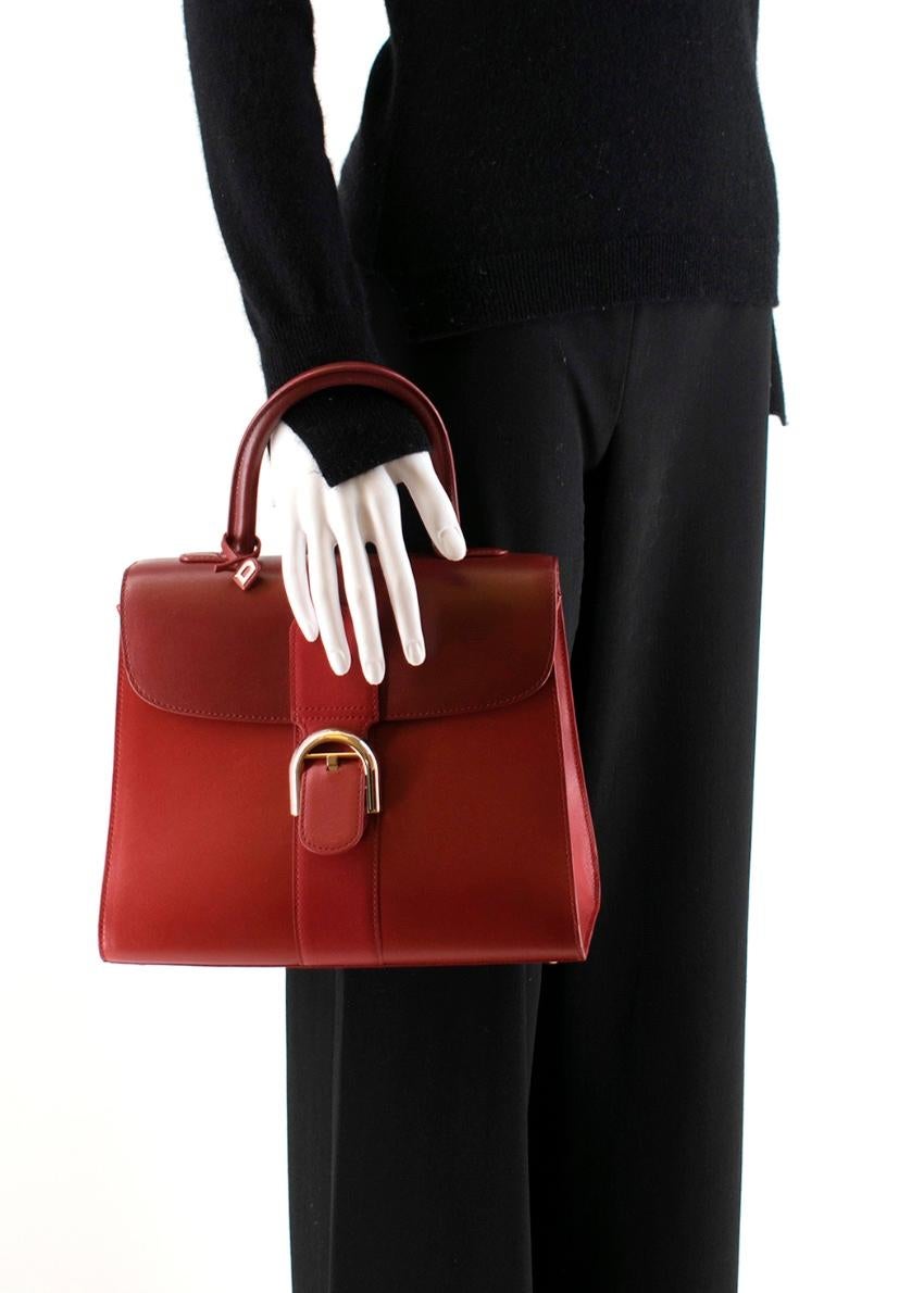 Women's  Delvaux Red Brilliant MM Top Handle Bag - Rare colour way