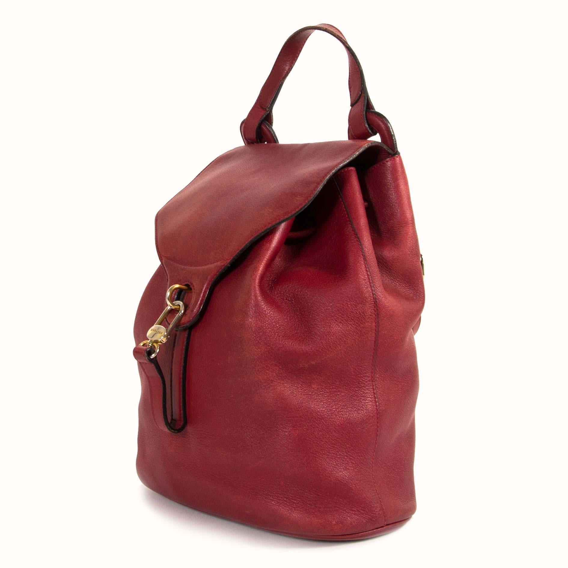 Women's Delvaux Red Rose PM Backpack