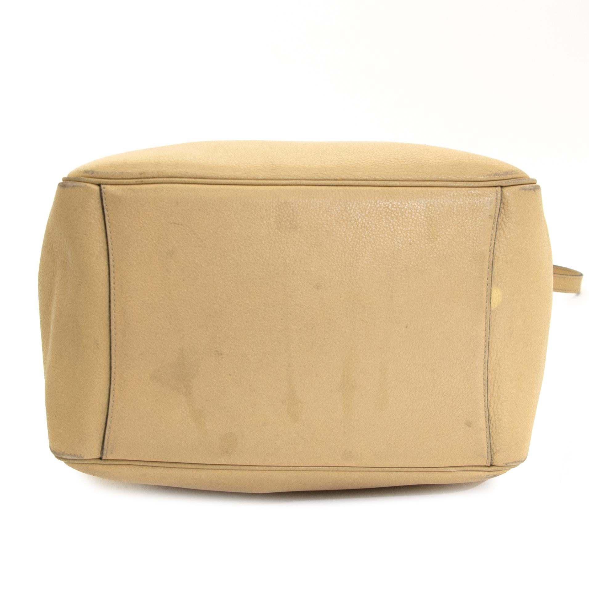  Delvaux Roseau Camel Bucket Bag Pour femmes 