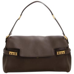 Delvaux Tempête épaule LC Chocolat Bag