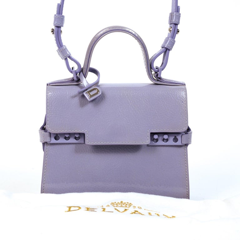 Delvaux Pink Leather Mini Tempete Top Handle Bag at 1stDibs