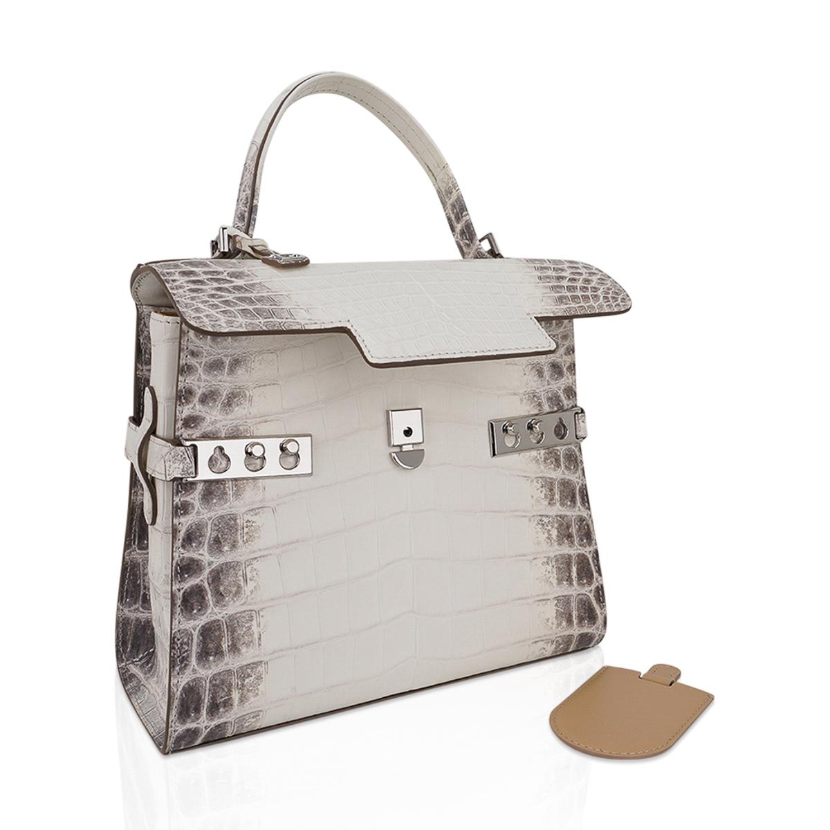 Delvaux Tempete PM Himalaya Crocodile Limited Edition Bag For Sale 10