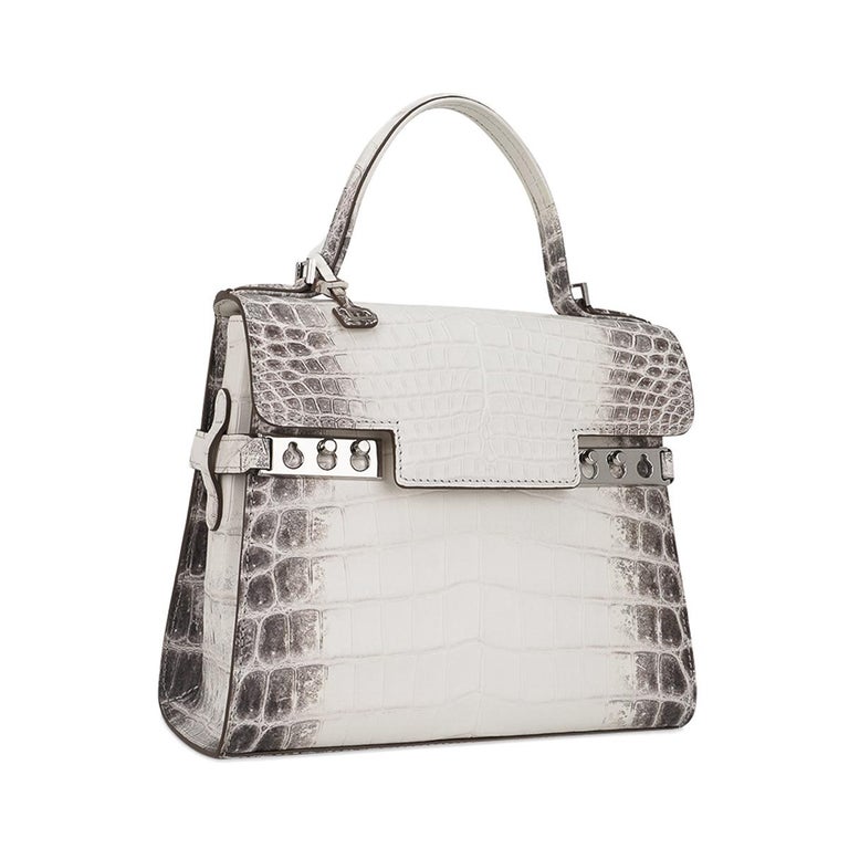 Delvaux Tempete PM Himalaya Crocodile Limited Edition Bag For Sale at ...