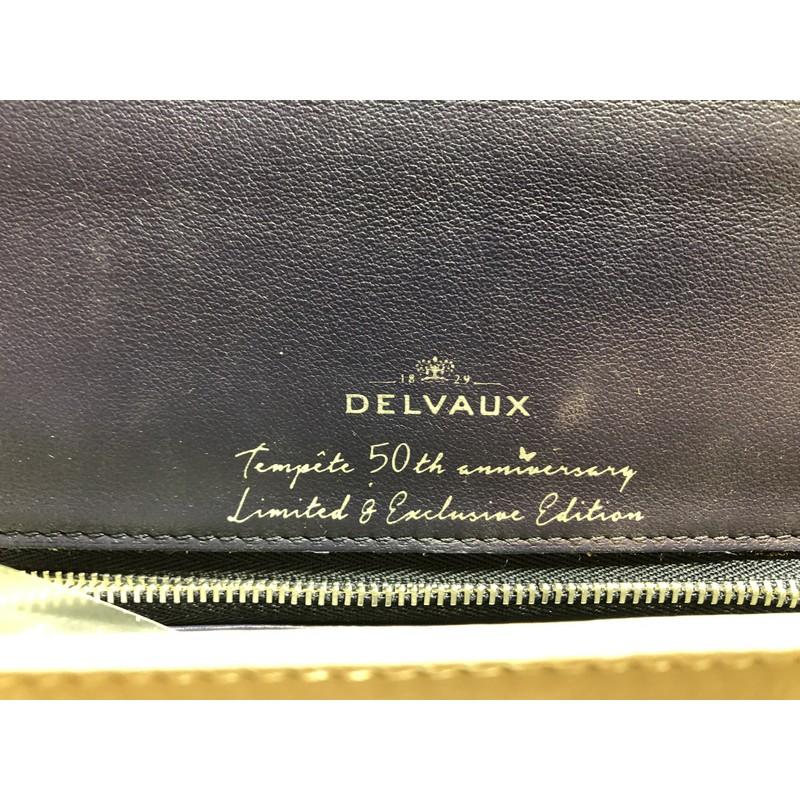 Delvaux Tempete Top Handle Bag Hand Painted Leather MM 7