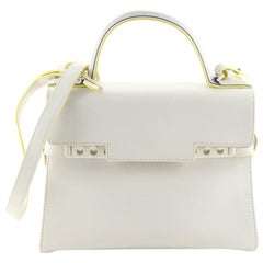 Delvaux Tempete Top Handle Bag Leather MM