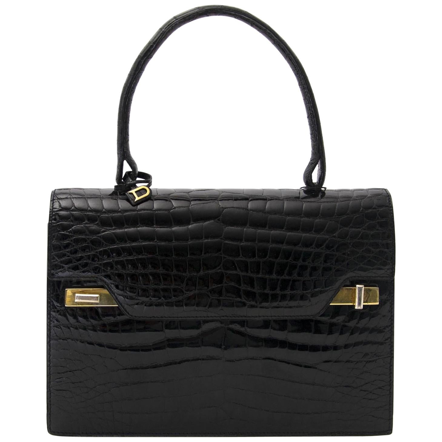 Delvaux Vintage Croco Handbag