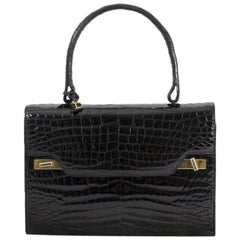 Delvaux Vintage Croco Handbag