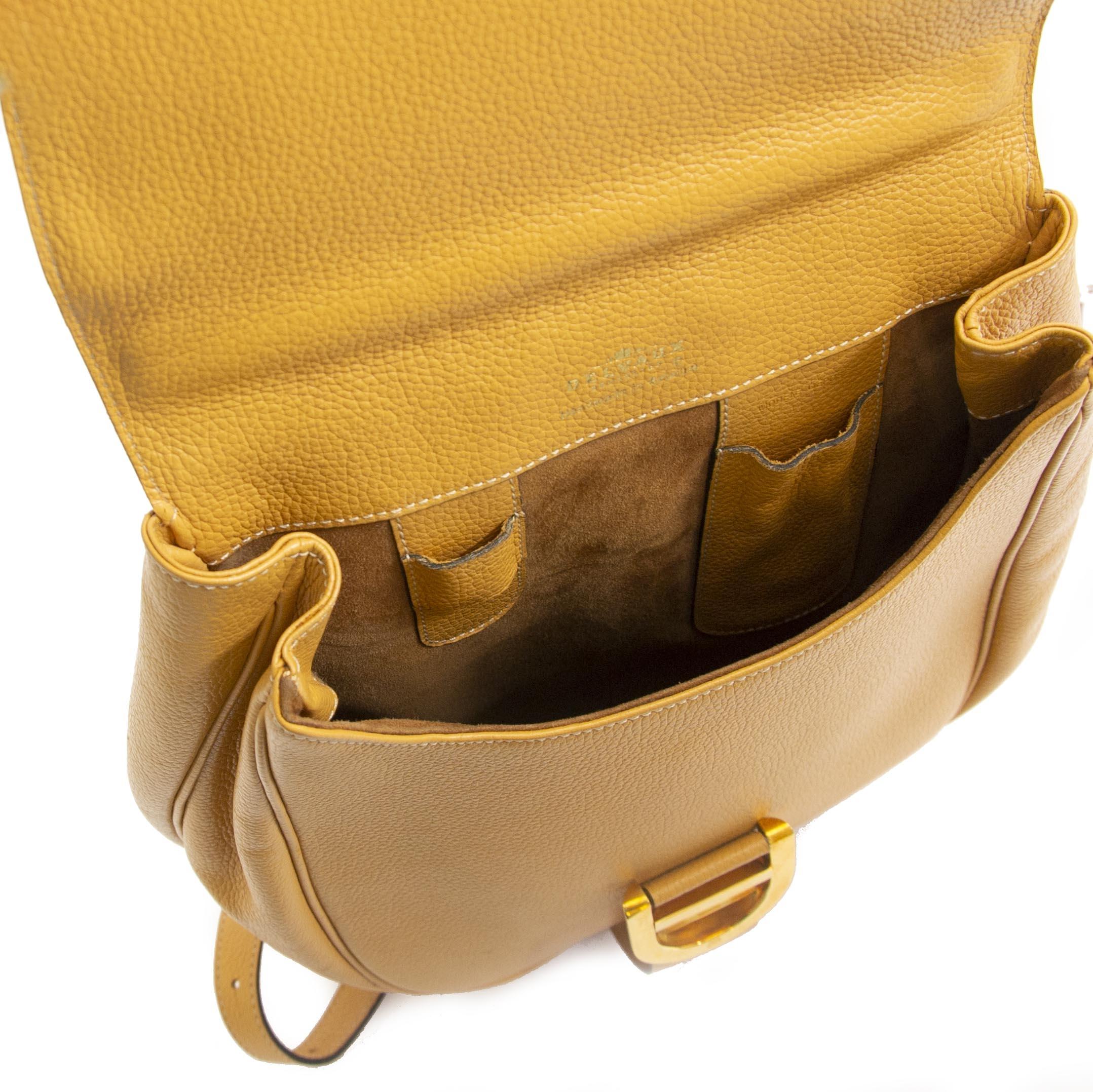 Delvaux Yellow Brillant Backpack 1