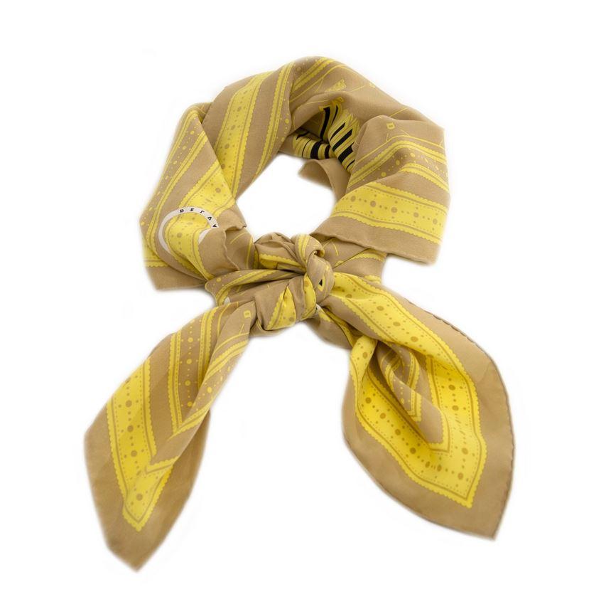 Women's Delvaux Yellow Square Scarf
