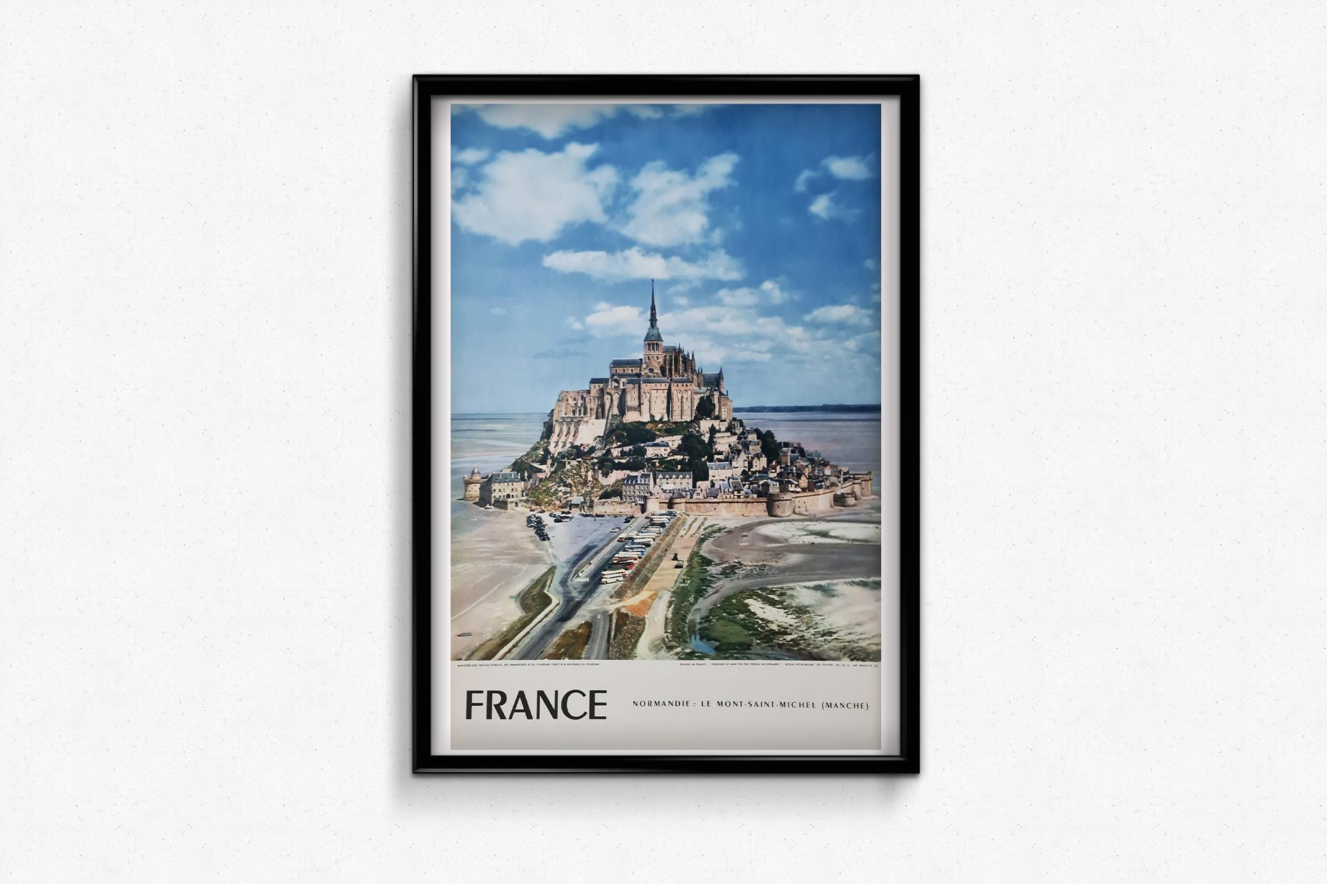 1958 Original travel poster - France - Le mont Saint-Michel For Sale 1