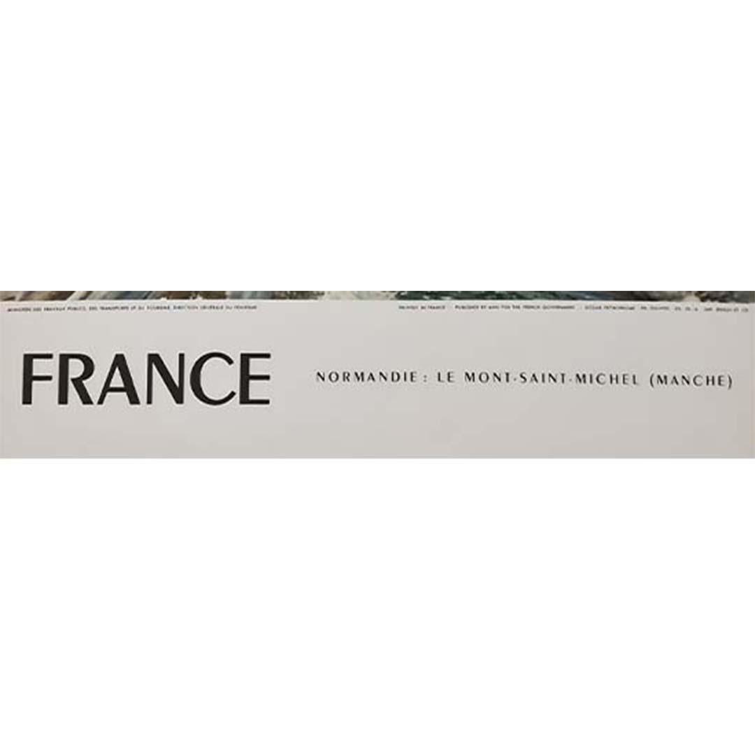 1958 Original travel poster - France - Le mont Saint-Michel For Sale 2