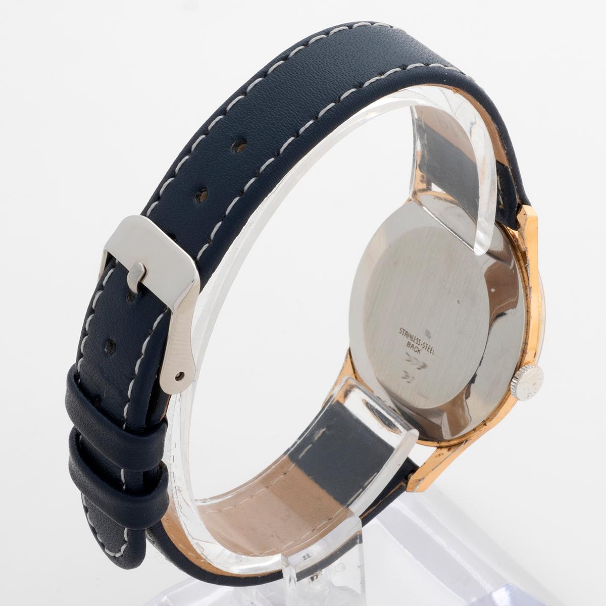 Orologio da polso Delvina Geneve placcato oro, movimento 15 Jewell, con scatola, 1964 circa. in vendita 1