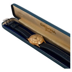 Delvina Geneve GoldPlated, 15 Jewel Movement Wristwatch, with Box, c 1964.
