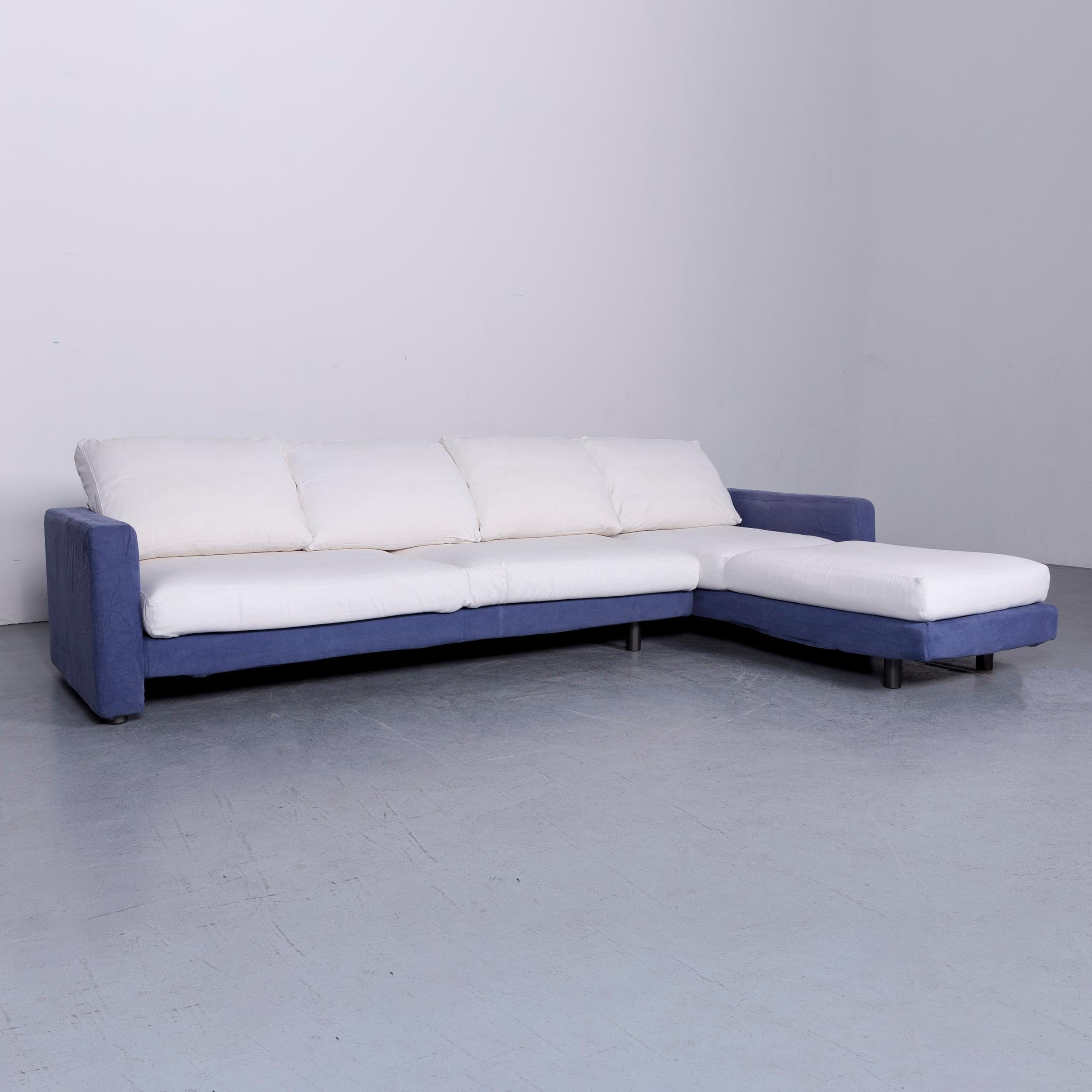 We bring to you a Dema designer fabric sofa white blue corner sofa couch.