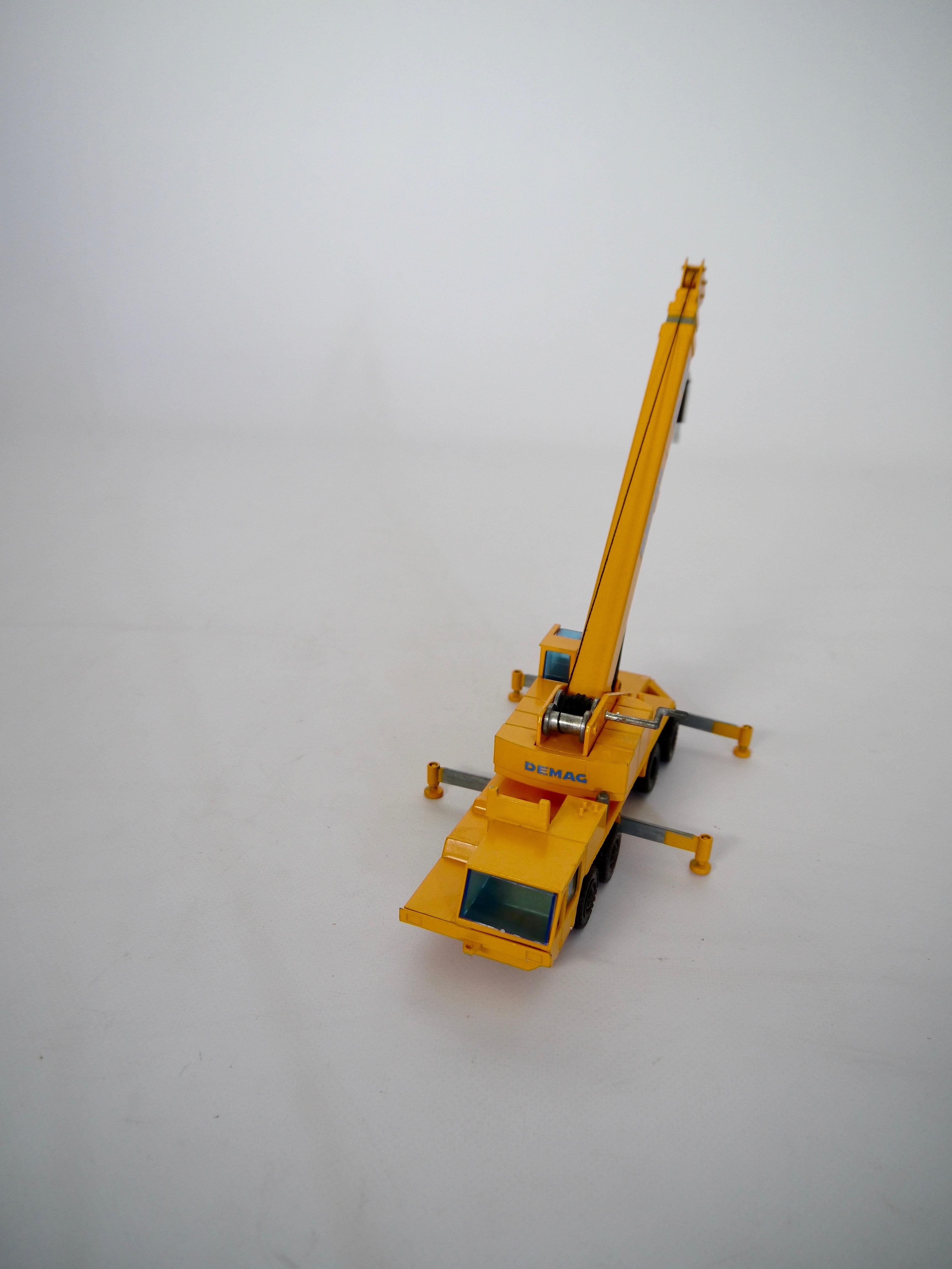 Metal DEMAG Die Cast Miniature Crane Truck from NZG, West Germany, 1970s For Sale