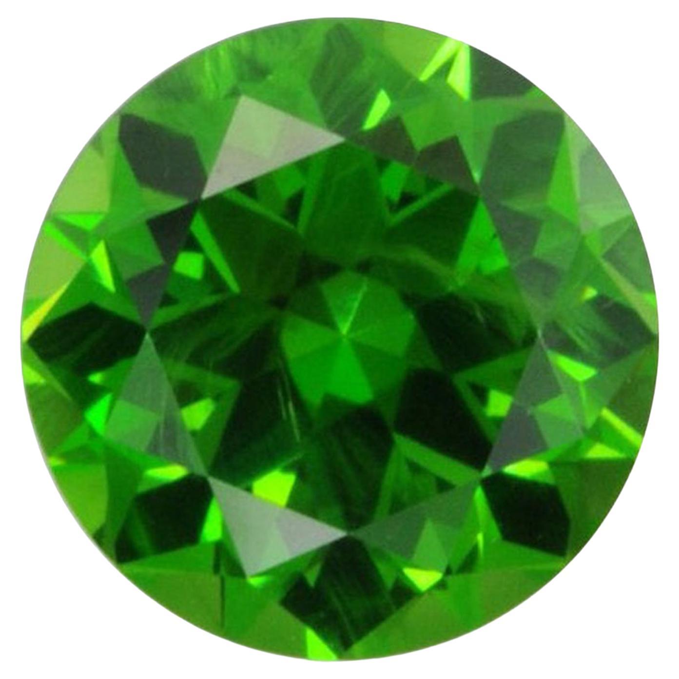 Demantoid Garnet Gem 0.86 Carat Round Russia Loose Gemstone