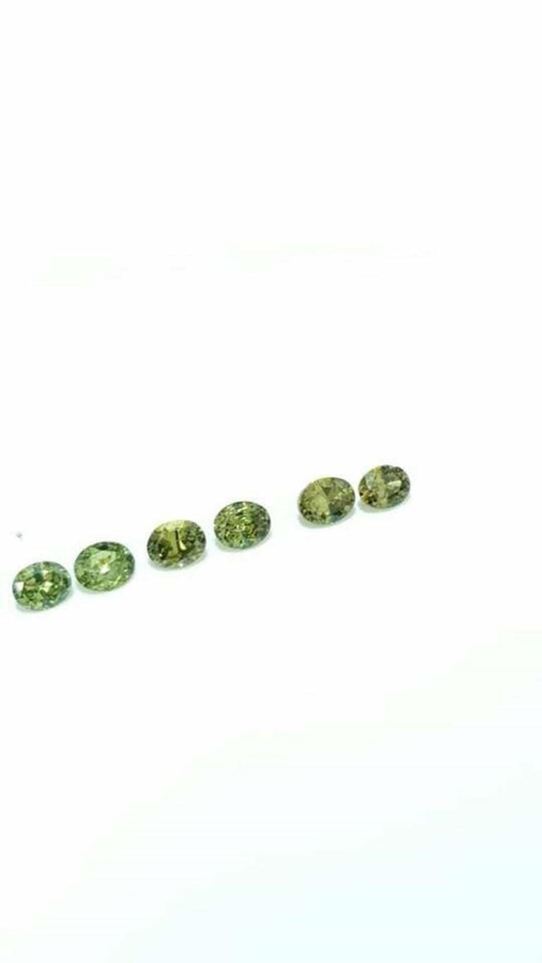 Demantoid Garnet Lot Weight 2.60 Cts 6 Pcs Madagascar #NS953 In New Condition For Sale In Chicago, IL