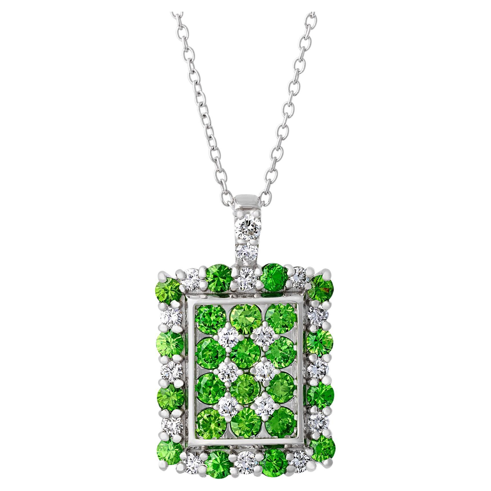 Pendentif grenat démantoïde, 1,11 carats