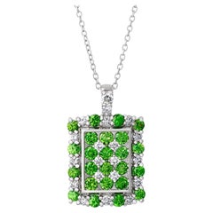 Demantoid Garnet Pendant, 1.11 Carats Demantoid Garnet Pendant, 1.11 Carats