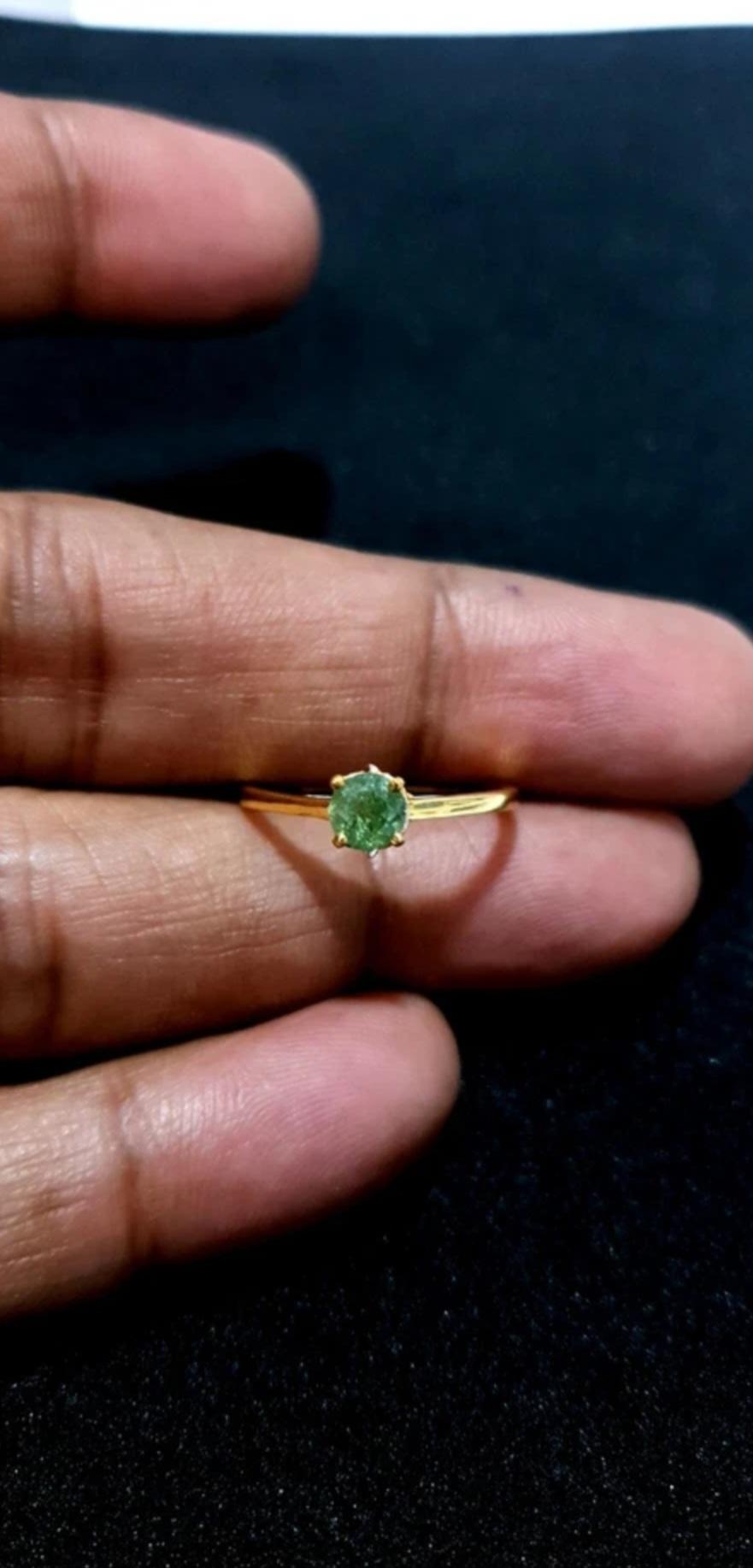 Demantoid Garnet Ring 925 Sterling Silver Anniversary Ring For Women Silver Ring For Sale 3