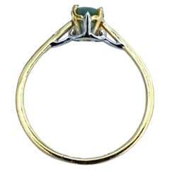 Demantoid Garnet Ring 925 Sterling Silver Anniversary Ring For Women Silver Ring