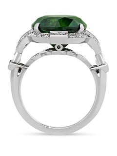 Demantoid Garnet Ring by Raymond Yard, 8.55 Carats