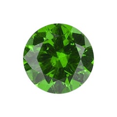Demantoid Granat Ring Edelstein 1,66 Karat Unerhitzt Rund Ural Russland Lose Edelstein
