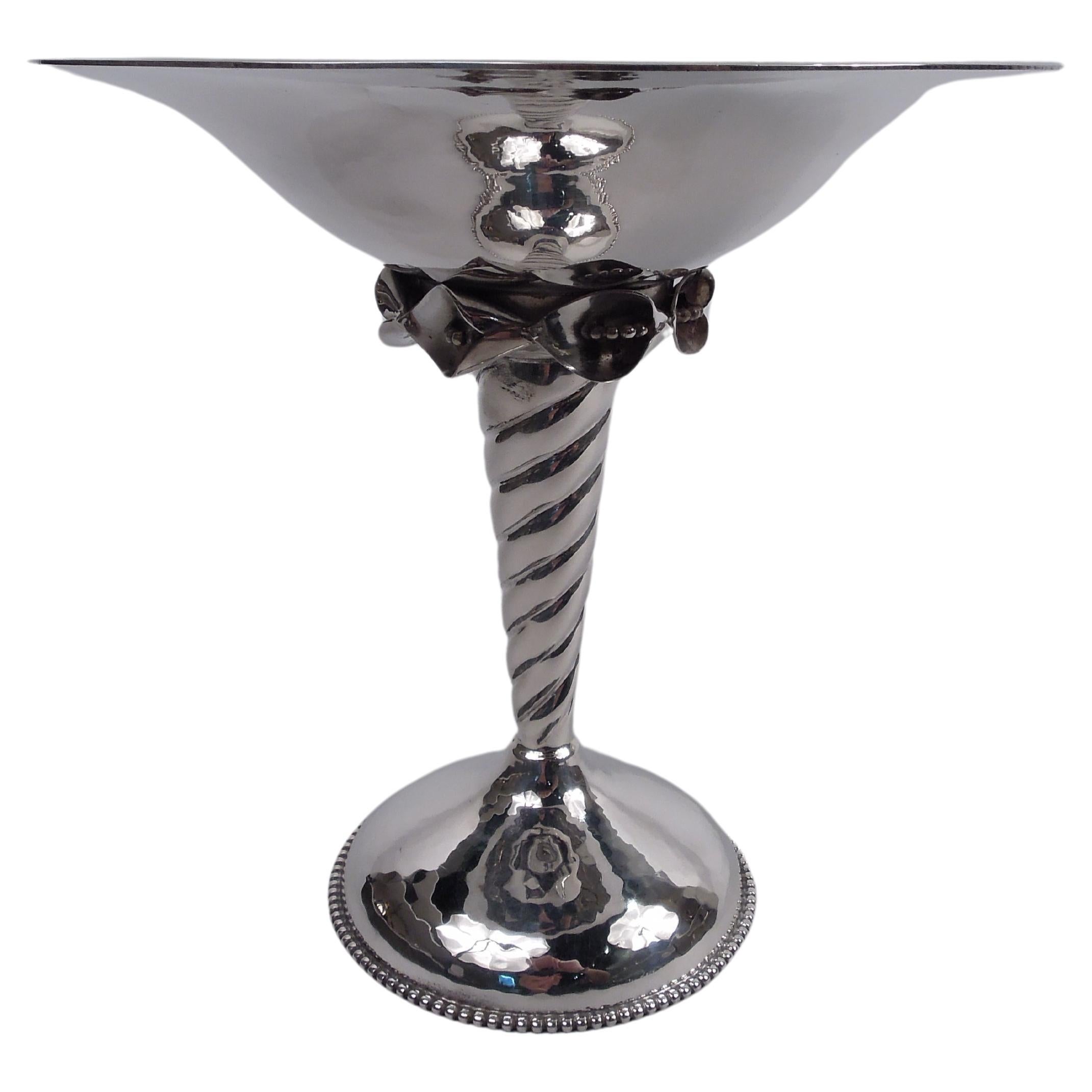 DeMatteo Midcentury Modern Sterling Silver Compote For Sale