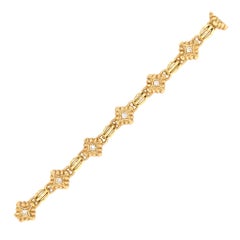 DeMerini 18 Karat Yellow Gold Diamond Bracelet