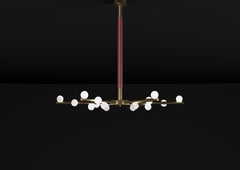 Demetra Bronze Chandelier by Alabastro Italiano