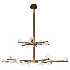 Demetra Bronze Double Chandelier by Alabastro Italiano