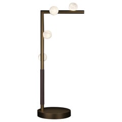 Demetra Bronze-Tischlampe von Alabastro Italiano