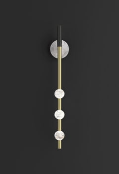 Demetra Brushed Brass Wall Lamp by Alabastro Italiano