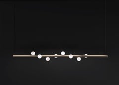 Lampe suspendue Demetra en métal bruni brossé 1 d'Alabastro Italiano