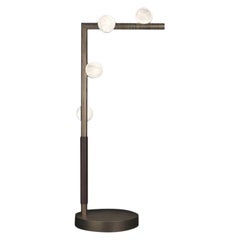 Lámpara de mesa de metal bruñido Demetra by Alabastro Italiano