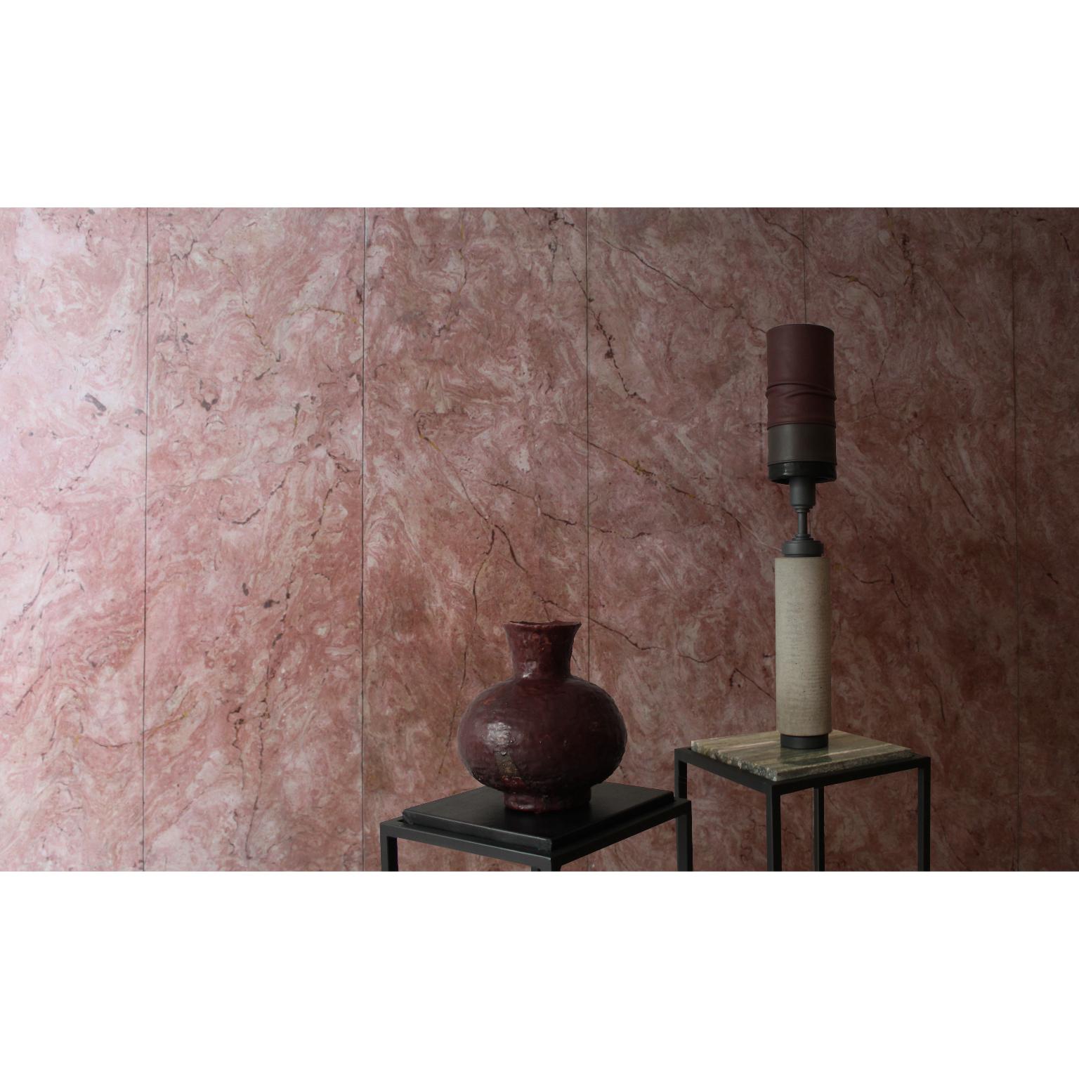 Demetra Grey Concrete Table Lamp by Acanthus Studio Roma
Limited Edition
Dimensions: D 13 x W 13 x H 80 cm.
Materials: Steel, leather, and grey concrete. 

Each piece is handcrafted, and reproducible in limited edition but with different