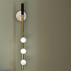 Demetra Ruggine Of Florence Metall-Wandleuchte aus Metall von Alabastro Italiano