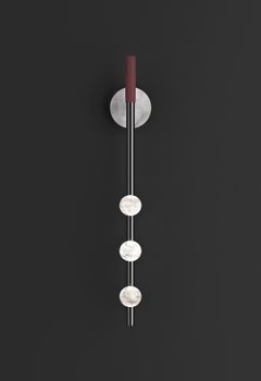 Demetra Shiny Black Metal Wall Lamp by Alabastro Italiano
