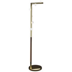 Lámpara de pie de metal dorado brillante Demetra by Alabastro Italiano