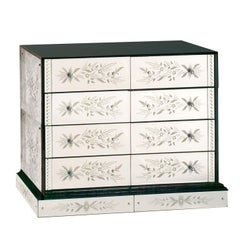 Demetra Silver Florales Design Kommode